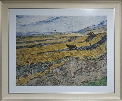 Enclosed Field with Ploughman