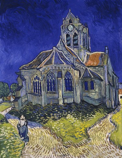 The Church of Auvers-sur-Oise, (1890)