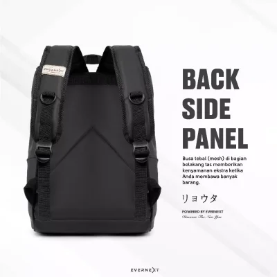 Evernext - Tas Ransel Pria Waterproof Tas Sekolah Korea Anti Air Backpack Laptop Ryota Tas Kuliah Pria