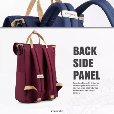 Evernext - Tas Ransel Wanita Tas Sekolah Tas Kuliah Wanita Backpack Emily Tas Punggung Laptop Wanita