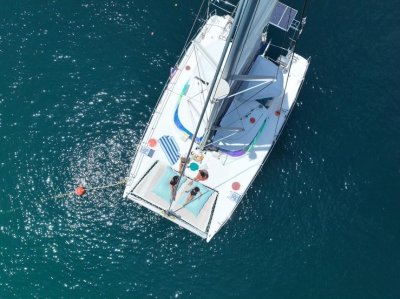 Racha Coral with sunset