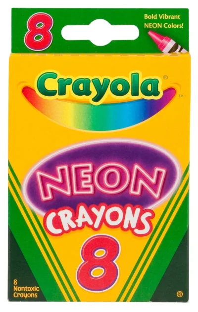 8 Ct. Neon Crayons