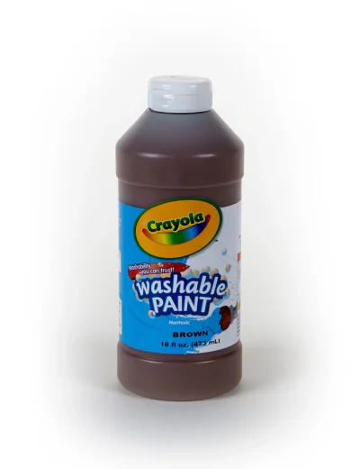 Washable Paint 16 oz. Bottle-Brown