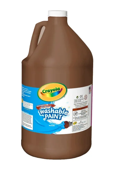 Washable Paint 128 oz. Bottle-Brown
