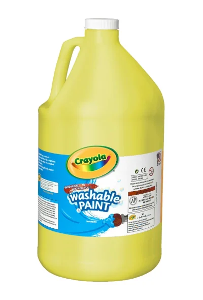 Washable Paint 128 oz. Bottle-Yellow