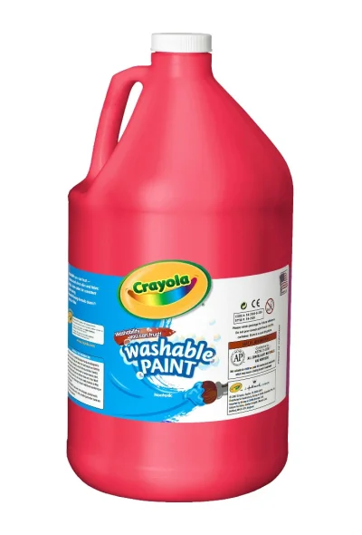 Washable Paint 128 oz. Bottle-Red