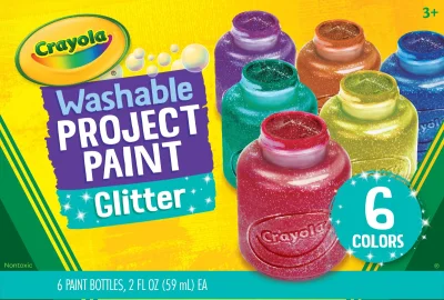 6 Ct. Washable Glitter Paint