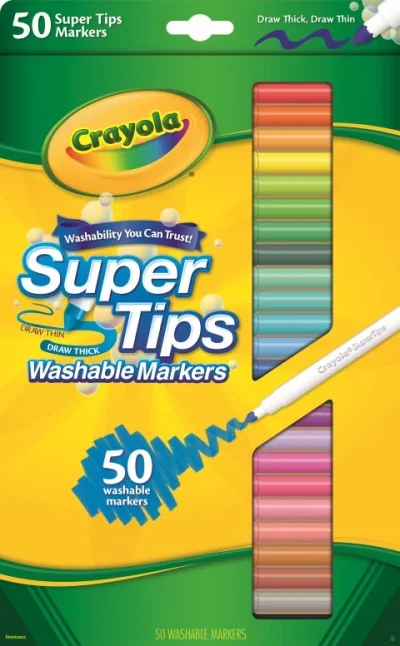 50 Ct. Washable Super Tips Markers