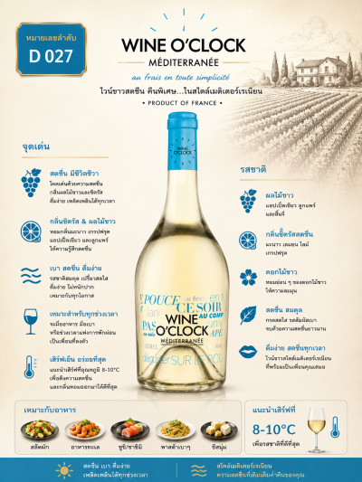 Wine O'Clock Blanc Méditerranée IGP
