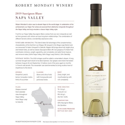 Robert Mondavi Napa Valley Sauvignon Blanc