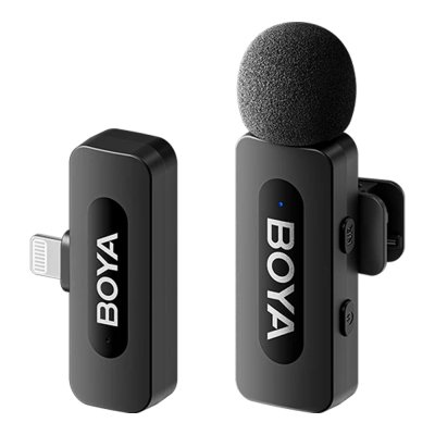 BOYA Wireless microphone 1 RX+2 TX+1 CC, Type-c, Black