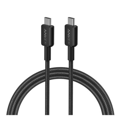 CHARGER CABLE (สายชาร์จ) ANKER 322 USB-C TO USB-C 1.8 METER (AK356) (BLACK)