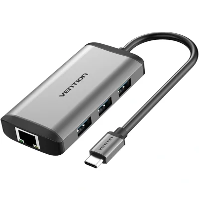 เวนชั่น ตัวแปลง 6 in 1 USB-C Hub Grey (CNCHB)