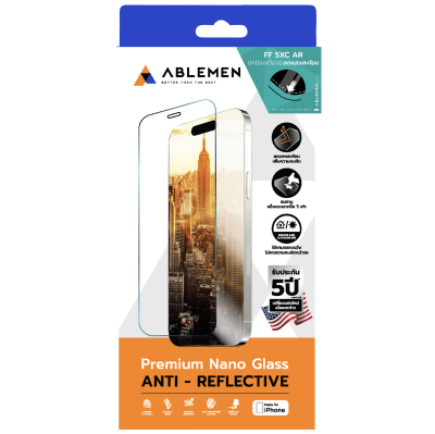 ฟิลม์ Ablemen FF 5XC AR Nano Glass Apple iPhone 17 Pro