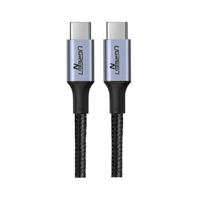 สายชาร์จ Ugreen USB-C to USB-C Cable Nylon 5A/100W 1M. Black