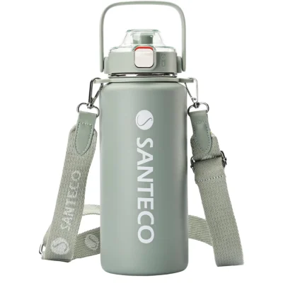 SANTECO Vacuum Insulated Large Capacity Water Bottle with Straw รุ่น Erie | กระบอกน้ำเก็บอุณหภูมิ ขนาด 1200 ML