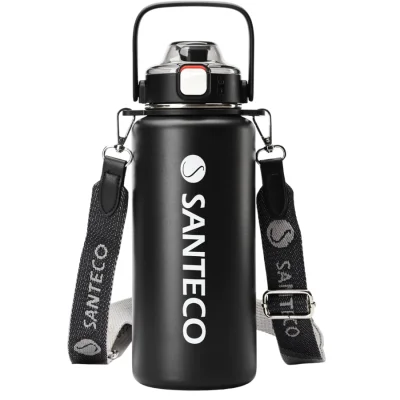 SANTECO Vacuum Insulated Large Capacity Water Bottle with Straw รุ่น Erie | กระบอกน้ำเก็บอุณหภูมิ ขนาด 1200 ML