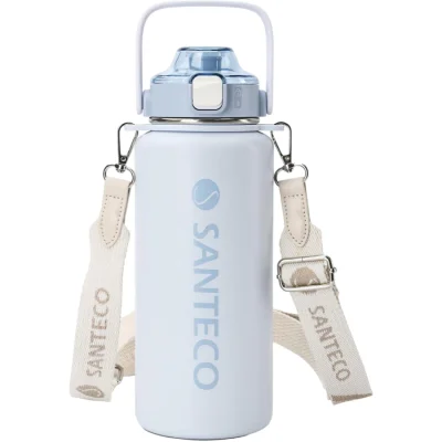 SANTECO Vacuum Insulated Large Capacity Water Bottle with Straw รุ่น Erie | กระบอกน้ำเก็บอุณหภูมิ ขนาด 1200 ML