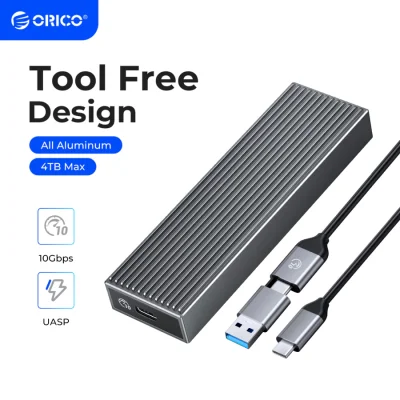 ORICO 10 IN 1 USB3.2 GEN2 TYPE-C M.2 NVME/NGFF DUAL PROTOCOL SSD ENCLOSURE (10GBPS)