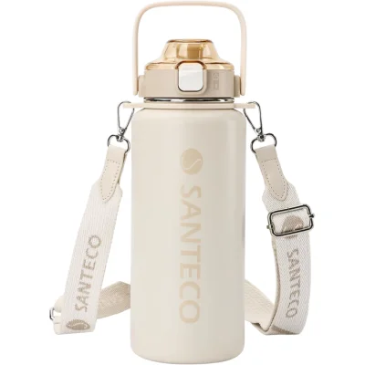 SANTECO Vacuum Insulated Large Capacity Water Bottle with Straw รุ่น Erie | กระบอกน้ำเก็บอุณหภูมิ ขนาด 1200 ML