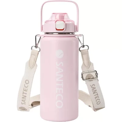 SANTECO Vacuum Insulated Large Capacity Water Bottle with Straw รุ่น Erie | กระบอกน้ำเก็บอุณหภูมิ ขนาด 1200 ML
