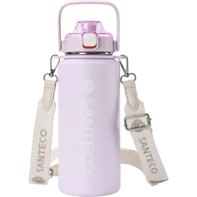 SANTECO Vacuum Insulated Large Capacity Water Bottle with Straw รุ่น Erie | กระบอกน้ำเก็บอุณหภูมิ ขนาด 1200 ML