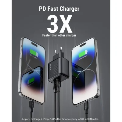 VOLTME REVO 35 DUO DUAL-PORT PD 35W WALL CHARGER WITH GAN TECH [2xUSB-C]