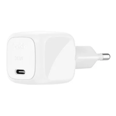 อะแดปเตอร์ Belkin Wall USB Charger 1 USB-C (PD30W) White