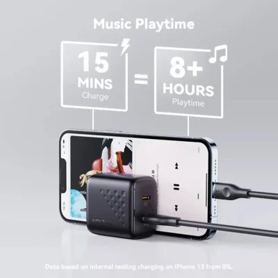 Voltme Revo 20 Duo Lite 20W PD Charger Adapter 2 USB-C Port ที่ชาร์จโทรศัพท์ - BLACK