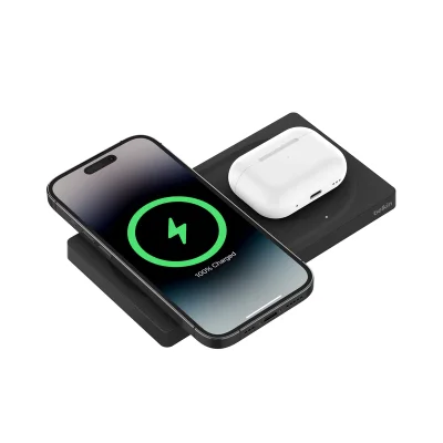 แท่นชาร์จไร้สาย Belkin BoostCharge Pro 2in1 15W Black