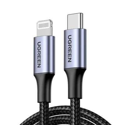 สายชาร์จ UGREEN US304 , 60759 LIGHTNING TO USB-C 2.0 CABLE 1M