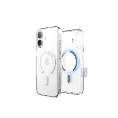 เคส - Elago Magnetic Hybrid Case for iPhone 17 Series - Clear with White MagSafe