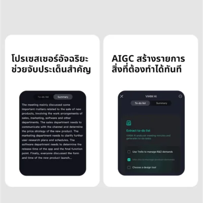 VIAIM Air Open-Ear AI Recording True Wireless Earbuds - Black