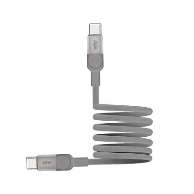 สายชาร์จ WHY USB-C to USB-C Magnetic Cable 65W 1.2เมตร Desert