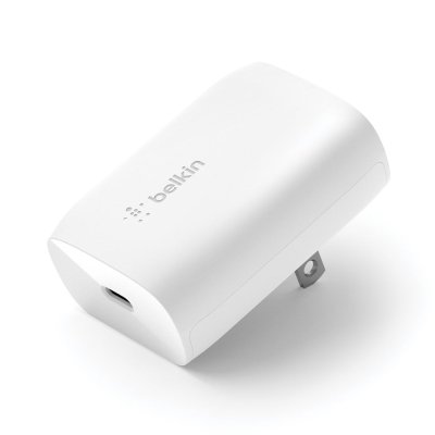 BELKIN USB-C PD AND PPS 1 PORT 30W 9V/2.77 WALL CHARGER - WHITE