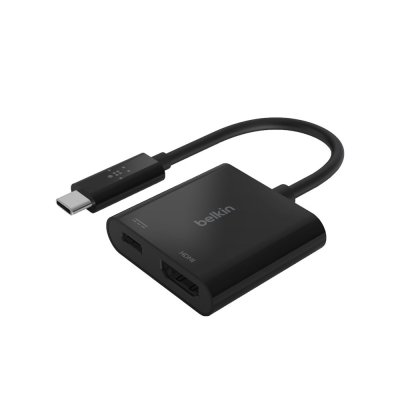 อะแดปเตอร์ Belkin USB-C to HDMI with PD Black (AVC002btBK)
