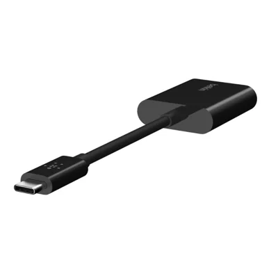 อะแดปเตอร์ Belkin USB-C to USB-C Audio+USB C Charge Adapter 60W Black