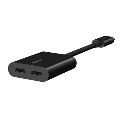 อะแดปเตอร์ Belkin USB-C to USB-C Audio+USB C Charge Adapter 60W Black