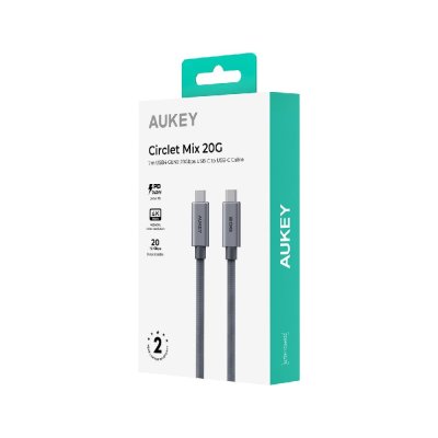 สายชาร์จ AUKEY USB-C to USB-C 240W 2M Gray (CB-DCC321)