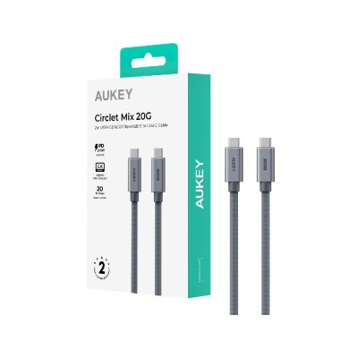 สายชาร์จ AUKEY USB-C to USB-C 240W 2M Gray (CB-DCC321)