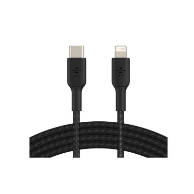Belkin BOOSTCHARGE TPE Cable (CAA003bt1MBK) สายชาร์จ USB-C to Lightning (1 เมตร) – Black