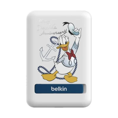 พาวเวอร์แบงค์ Belkin 5,000 mAh Wireless Charging with Kickstand Donald Duck