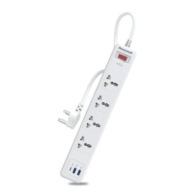 Honeywell รางปลั๊กไฟ 4 ช่อง พอร์ต USB-C x 1 และ USB-A x 2