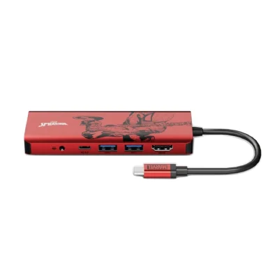 มัลติพอร์ต Belkin Disney USB-C 3.1 7in1 with Power Pass Thru 100W (AVC009btSGY) Spiderman
