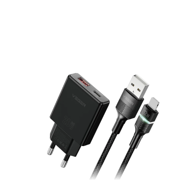 VEGER หัวชาร์จพร้อมสาย VC-20W07 & V-AL09 CHARGER SET