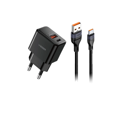 VEGER หัวชาร์จพร้อมสาย VC-20W07 & V-AC09 CHARGER SET