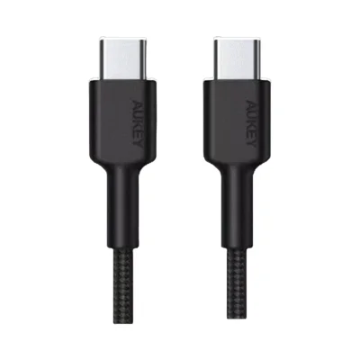 สายชาร์จเร็ว AUKEY CB-NCC1 Circlet CC 60W Nylon Braided USB-C to USB-C Cable 1 M
