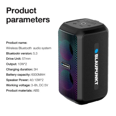 ลำโพงไร้สายขนาดพกพา Blaupunkt Maddox BP-MA9800BL