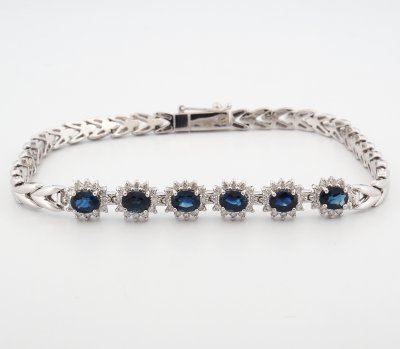 14K Bracelet White Gold