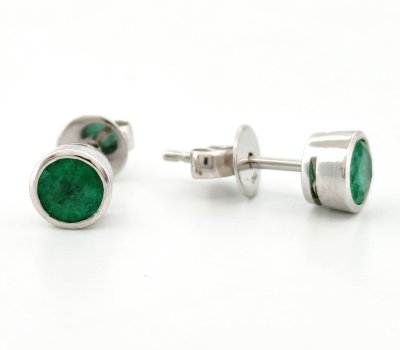 18K Earring Gold/White Gold